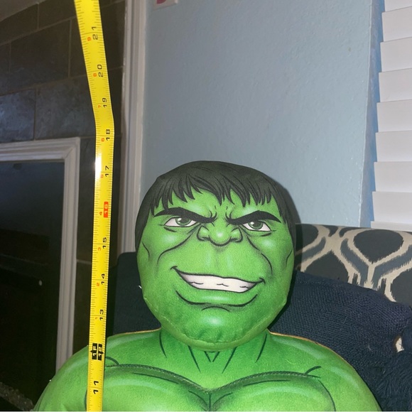 Marvel Halfems double sided plush avengers incredible hulk and Thanos 18" pillow - Picture 10 of 10